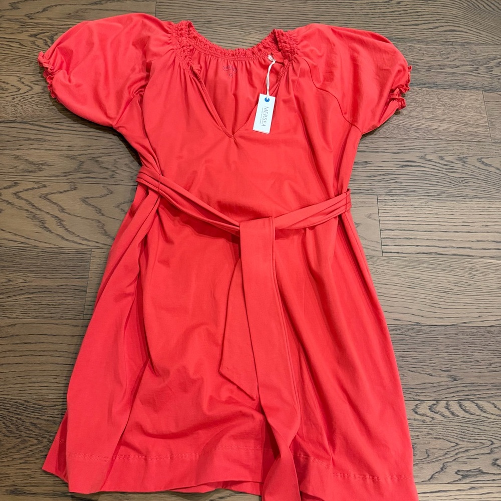 Elegant Red Women's Casual Dress by Mersea NWT